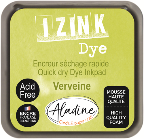 Aladine encreur tampon encreur vert clair 5x5 cm pour loisirs créatifs