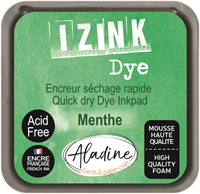 Aladine encreur vert menthe 5x5 cm - encre séchage rapide