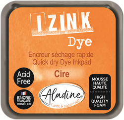 Aladine encreur Izink Dye orange 5x5 cm pour loisirs créatifs