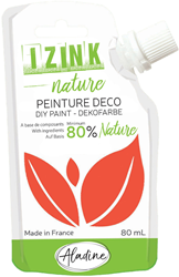 Aladine gouache Izink Nature 80 ml Orange Sanguine écologique