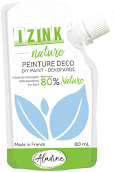 Aladine peinture gouache Izink Nature 80 ml Bleu Glacier écologique
