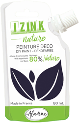 Aladine peinture gouache Izink Nature 80 ml noir pour enfants et loisirs créatifs