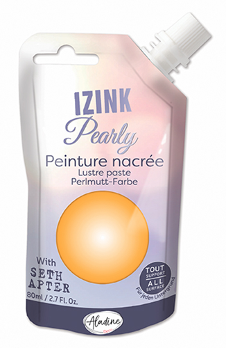 Aladine peinture nacrée Izink Pearly 80 ml cuivre pour projets créatifs