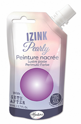 Aladine peinture nacrée Izink Pearly 80 ml lavande pour loisirs créatifs