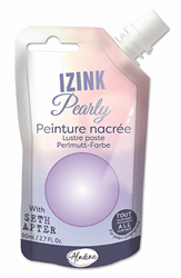 Aladine peinture nacrée Izink Pearly 80 ml violet pastel loisirs créatifs
