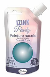 Aladine peinture nacrée Izink Pearly turquoise 80 ml pour loisirs créatifs et déco