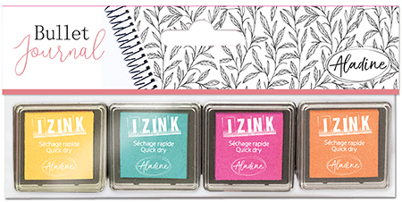 Aladine set de tampons encreurs pastel - Bullet Journal séchage rapide