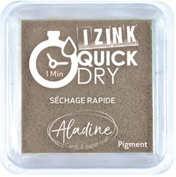 Aladine encreur Izink Quick Dry pigment gris 5x5 cm