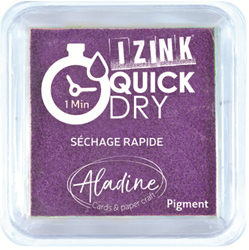 Aladine encreur violet séchage rapide 5x5 cm pour carterie