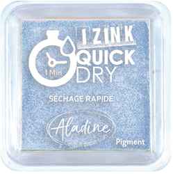 Aladine encreur bleu pastel séchage rapide 5x5 cm pour loisirs créatifs