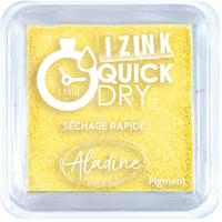 Aladine encreur jaune pastel - pigment séchage rapide 5x5 cm