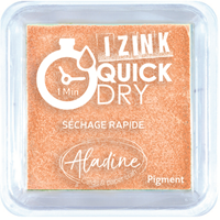 Aladine encreur pastel orange - pigment séchage rapide 5x5 cm