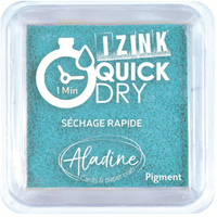 Aladine encreur pigment séchage rapide 5x5 cm bleu mer tamponner