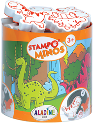 Aladine tampons en mousse dinosaures - set créatif pour enfants