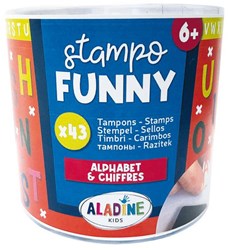 Aladine coffret tampons alphabet mousse jouet créatif enfant