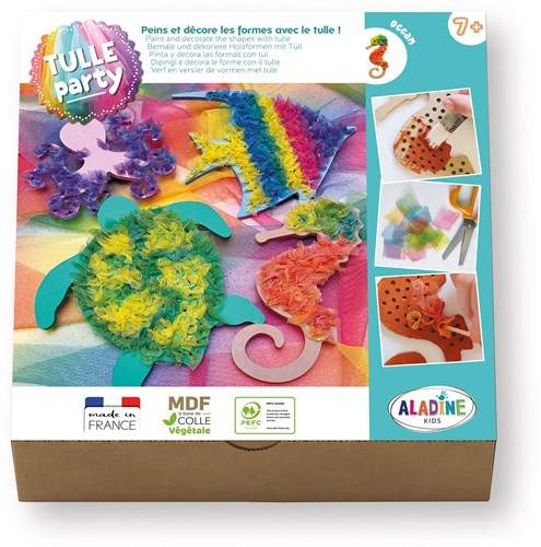 Aladine coffret créatif tulle océan - loisirs créatifs pour enfants