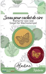 Aladine sceau cire papillon - tampon créatif multicolore loisirs créatifs