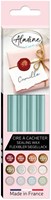 Aladine bâtons de cire à cacheter set 4 pièces eucalyptus vert loisirs créatifs