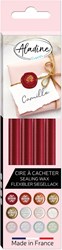 Aladine bâtons de cire à cacheter set 4 pièces violet rouge pour cartes