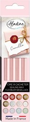 Aladine bâtons de cire à cacheter - 4 pièces rose pastel pour loisirs créatifs