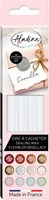 Aladine bâtons de cire à cacheter - set de 4 transparents pour loisirs créatifs