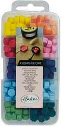 Aladine kit cire à cacheter - 10 couleurs vives cire créative