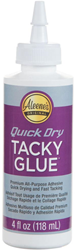 Aleene's colle loisirs créatifs Quick Dry Tacky Glue 118ml pour bricolage