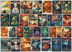 Eurographics puzzle Alien Invasion Collage - 1000 pièces carton
