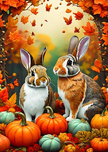 Alipson Puzzle Autumn Bunnies - 500 Teile