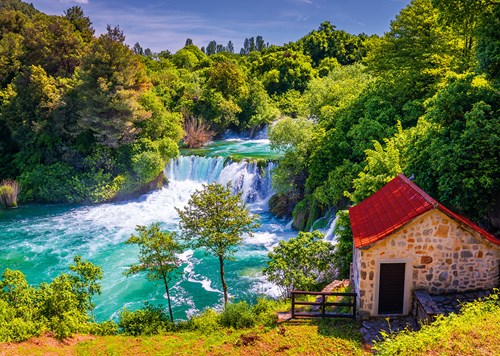 Alipson Puzzle Krka-Wasserfälle, Kroatien - 1000 Teile