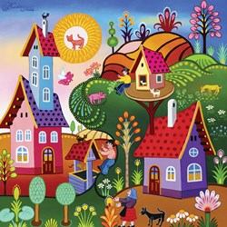 Alipson Puzzle puzzle Cat Sun - 1000 pièces jouet coloré