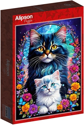 Alipson Puzzle puzzle chat collection amour maternel 1000 pièces-2
