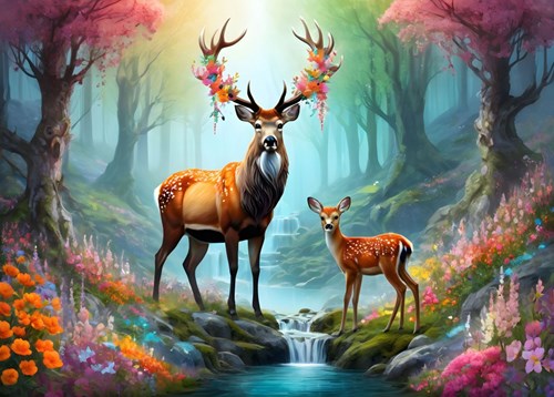 Alipson Puzzle Cerf Majestueux - 500 Teile