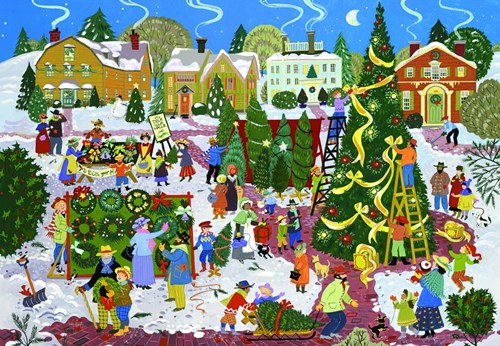 Alipson Puzzle Weihnachtsbaumfest - 1000 Teile