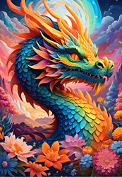 Alipson Puzzle dragon coloré - puzzle 1000 pièces jouet