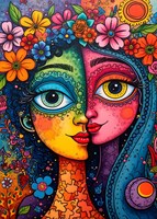 Alipson Puzzle duo coloré puzzle 1500 pièces jeu de puzzle