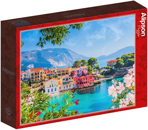 Alipson Puzzle village coloré Assos Grèce puzzle 500 pièces-2