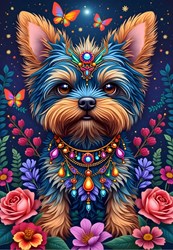 Alipson Puzzle - Puzzle Chien Flowerland pour enfants - Jouet éducatif