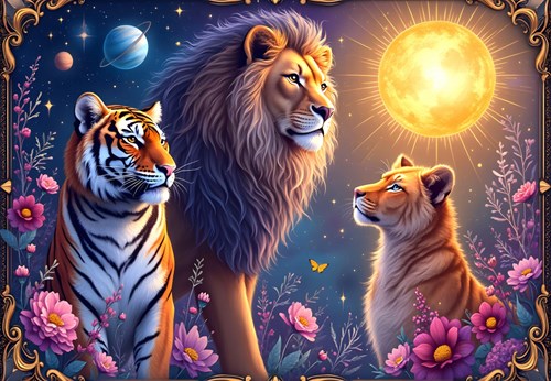 Alipson Puzzle puzzle chat Feline Cosmos - puzzle pour enfants
