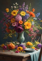 Alipson Puzzle Flower Bouquet - puzzle 1000 pièces multicolore