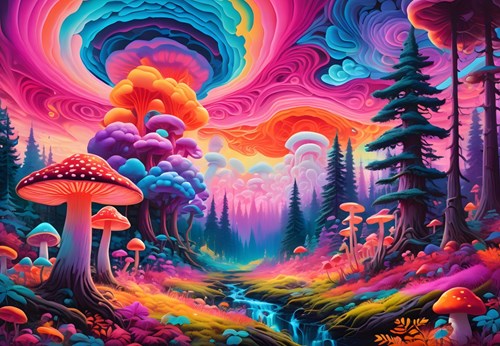 Alipson Puzzle puzzle Mushroom Forest - 1000 pièces multicolore