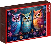 Alipson Puzzle hiboux et nuit enchantée - puzzle pour enfants avec hiboux-2