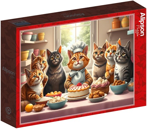 Alipson Puzzle puzzle chat Pastry Cats in Action - 1000 pièces-2