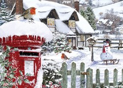 Alipson Puzzle puzzle d'hiver Robins in the Snow 500 pièces
