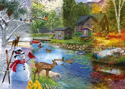 Alipson Puzzle - puzzle 1000 pièces transitions des saisons