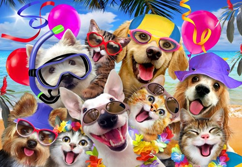 Alipson Puzzle Selfie Beach Party - 1000 Teile