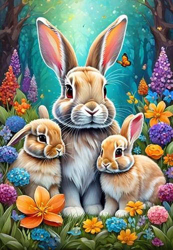 Alipson Puzzle Spring Bunnies - 1000 Teile
