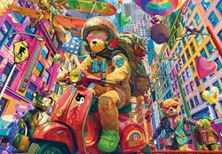 Alipson Puzzle Teddy on the Go - 1000 Teile