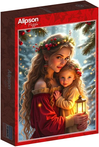 Alipson Puzzle puzzle de Noël mère fille 1000 pièces-2
