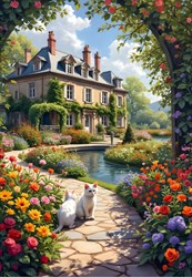 Alipson Puzzle arche fleurie cottage - puzzle pour enfants